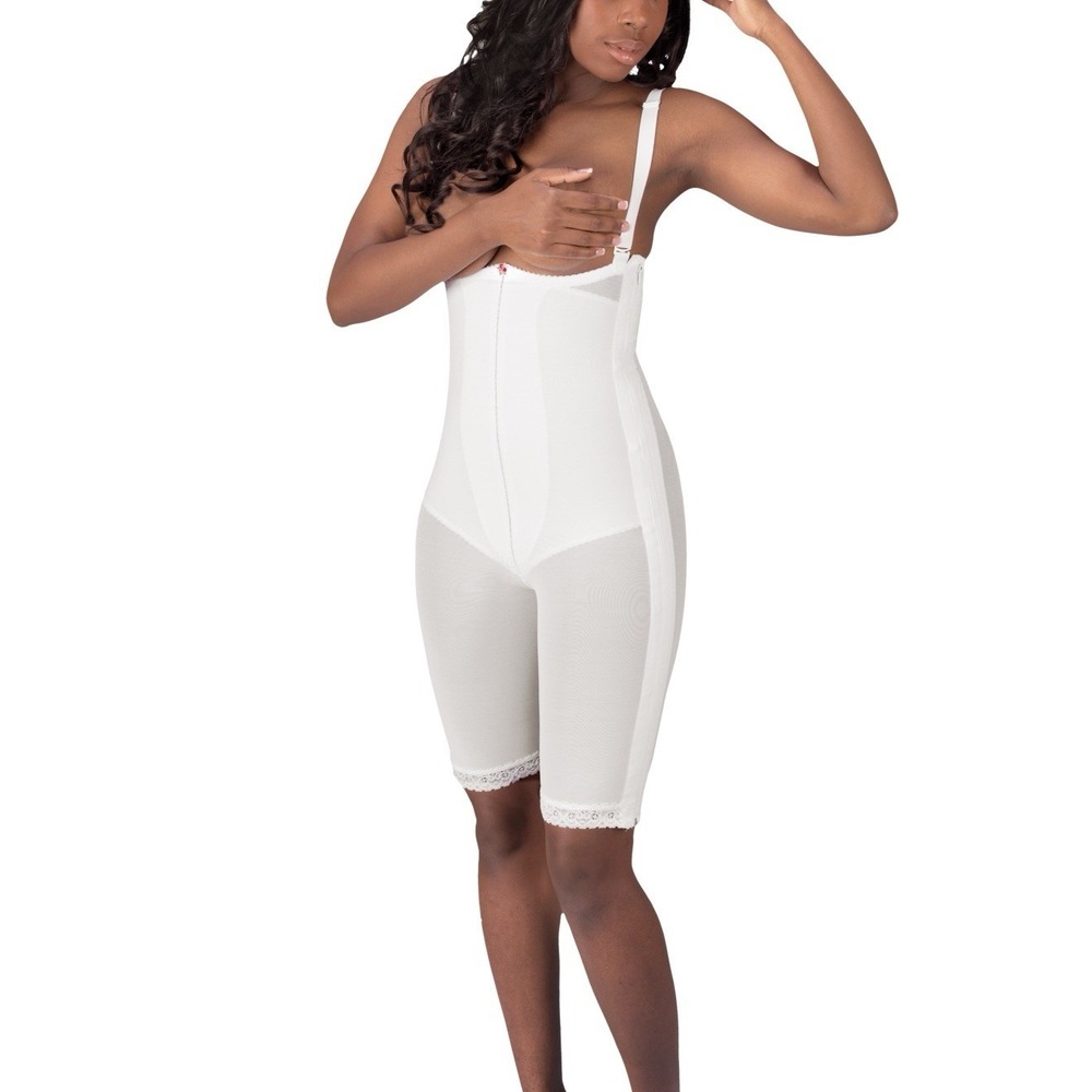 NEW Design Veronique 853 Post Surgical Compression Garment Large Side Zip White